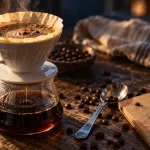 café d exception sur table, V60 et grains