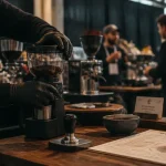 Paris Coffee Show 2025 : stand de café avec mouture et cupping au Parc Floral