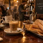 Coffee shop espagnol : comptoir café espagnol, cortado et churros