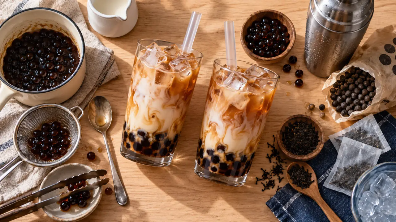 Comment faire des bubble tea maison : perles de tapioca moelleuses et sucre maîtrisé