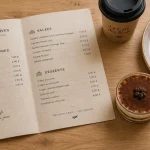 Menu menu coffee shop avec crêpe et tiramisu, repas à 18 € en moyenne
