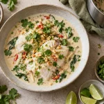 Recette poisson thailandais au lait de coco, poisson fondant